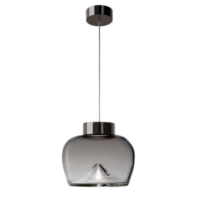 Aella Bold S takpendel - Gunmetal/Røykfarget glass-Takpendler-Leucos-LF-0008928-Lightup.no
