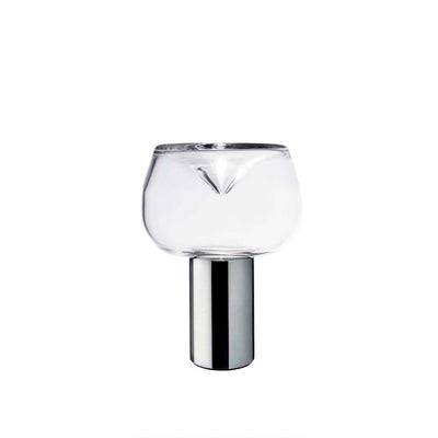 Aella Bold T bordlampe - Krom/Klart glass-Bordlamper-Leucos-LF-0008801-Lightup.no