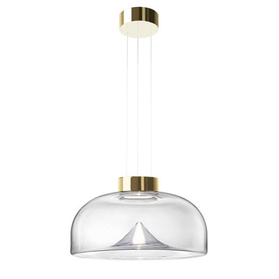Aella Mini S 30 takpendel - Gullfarget/Klart glass-Takpendler-Leucos-LF-0008883-Lightup.no