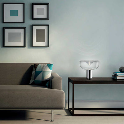Aella Mini T 30 bordlampe - Onyx/Klart glass-Bordlamper-Leucos-LF-0008790-Lightup.no