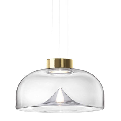 Aella S takpendel - Gullfarget/Klart glass-Takpendler-Leucos-LF-0009260-Lightup.no