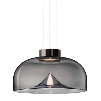 Aella S takpendel - Gunmetal/Røykfarget glass-Takpendler-Leucos-LF-0009098-Lightup.no