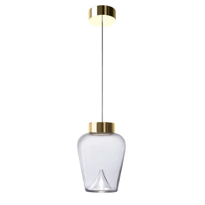 Aella Thin S takpendel - Gullfarget/Klart glass-Takpendler-Leucos-LF-0008893-Lightup.no