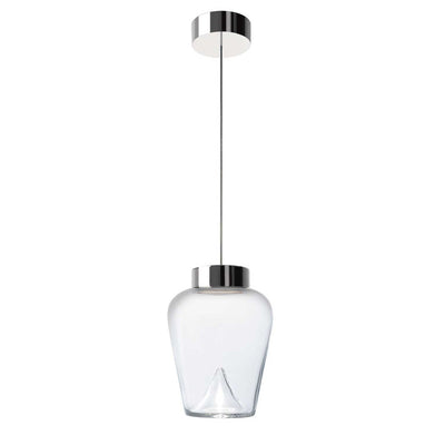 Aella Thin S takpendel - Krom/Klart glass-Takpendler-Leucos-LF-0008891-Lightup.no