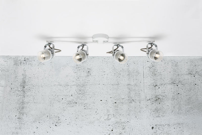 Agnes 4 spot taklampe - Hvit-Taklamper-Nordlux-49920101-Lightup.no