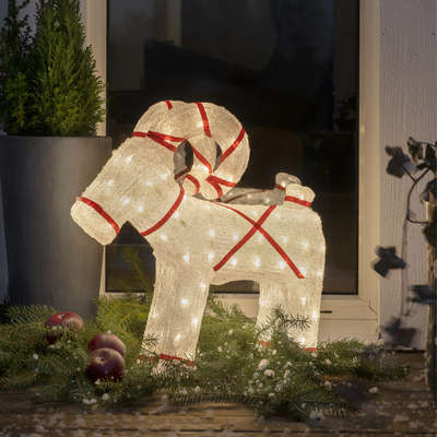 Akryl julebukk 48 cm-Julebelysning dekor og pynt ute-Konstsmide-6298-103-Lightup.no
