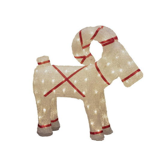 Akryl julebukk 48 cm-Julebelysning dekor og pynt ute-Konstsmide-6298-103-Lightup.no