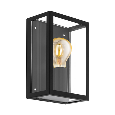 Alamonte vegglampe IP44 - Svart-Utebelysning vegg veggskjold-Eglo-94831-Lightup.no