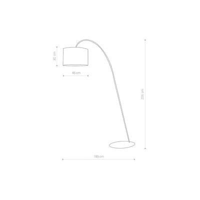 Alice gulvlampe - Svart/Gullfarget-Gulvlamper-Nowodvorski-N-4963-Lightup.no