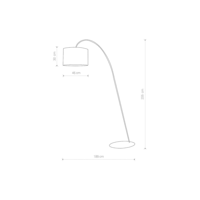 Alice gulvlampe - Svart/Gullfarget-Gulvlamper-Nowodvorski-N-4963-Lightup.no