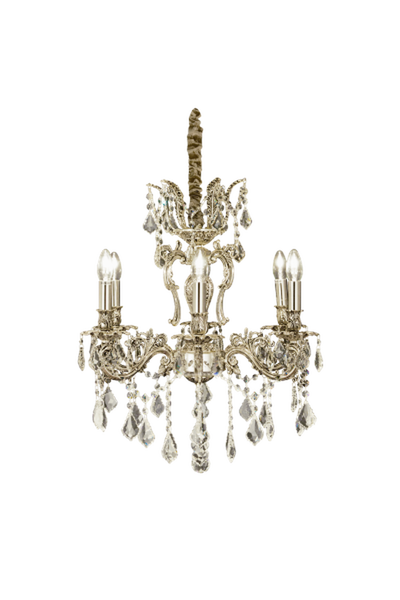 Allington K5 krystall lysekrone 6 lys-Lysekroner-Aneta Lighting-15576-26-Lightup.no
