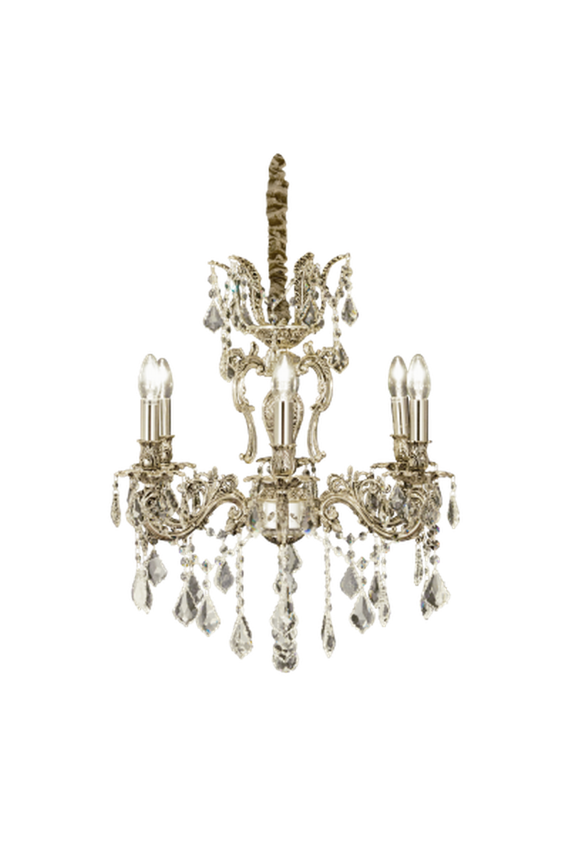 Allington K5 krystall lysekrone 6 lys-Lysekroner-Aneta Lighting-15576-26-Lightup.no