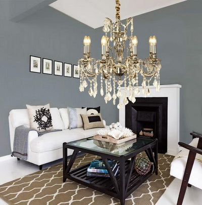 Allington K5 krystall lysekrone 8 lys-Lysekroner-Aneta Lighting-15578-26-Lightup.no