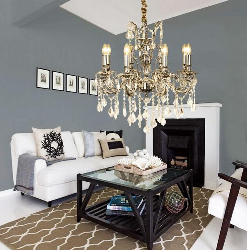 Allington K5 krystall lysekrone 8 lys-Lysekroner-Aneta Lighting-15578-26-Lightup.no