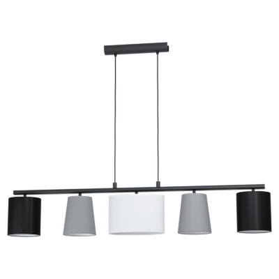 Almeida takpendel 120cm - grå/Svart-Takpendler-Eglo-98588-Lightup.no