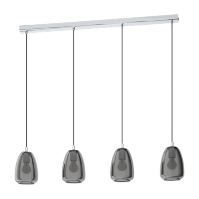 Alobrase takpendel 4 lys - krom-Takpendler-Eglo-98616-Lightup.no