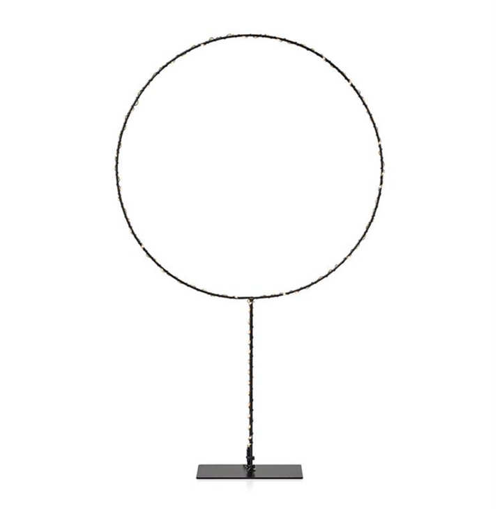 Alpha sirkel med lys bordlampe - Svart-Julebelysning dekor og pynt-Marksløjd-705822-Lightup.no