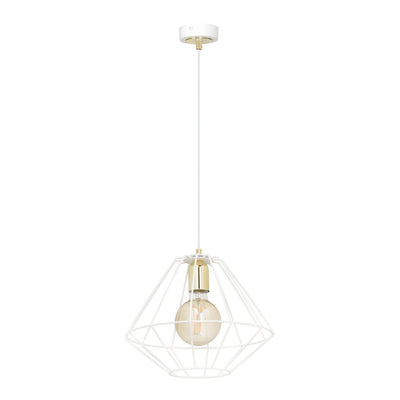 Alteo takpendel 1 lys - Hvit/Gullfarget-Takpendler-Emibig-226/1-Lightup.no