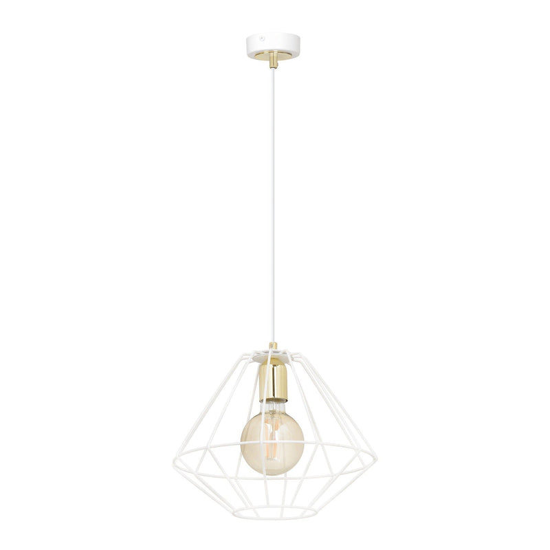 Alteo takpendel 1 lys - Hvit/Gullfarget-Takpendler-Emibig-226/1-Lightup.no
