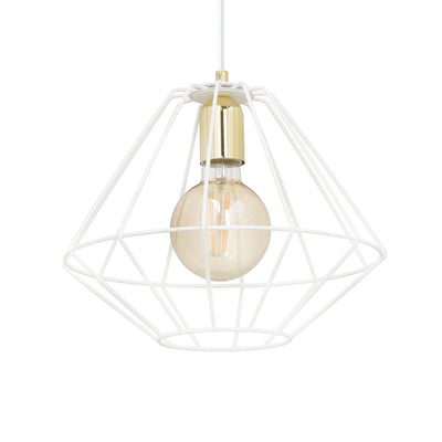 Alteo takpendel 1 lys - Hvit/Gullfarget-Takpendler-Emibig-226/1-Lightup.no