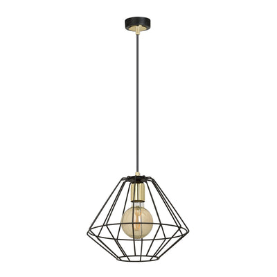 Alteo takpendel 1 lys - Svart/Gullfarget-Takpendler-Emibig-225/1-Lightup.no