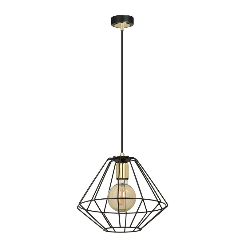 Alteo takpendel 1 lys - Svart/Gullfarget-Takpendler-Emibig-225/1-Lightup.no