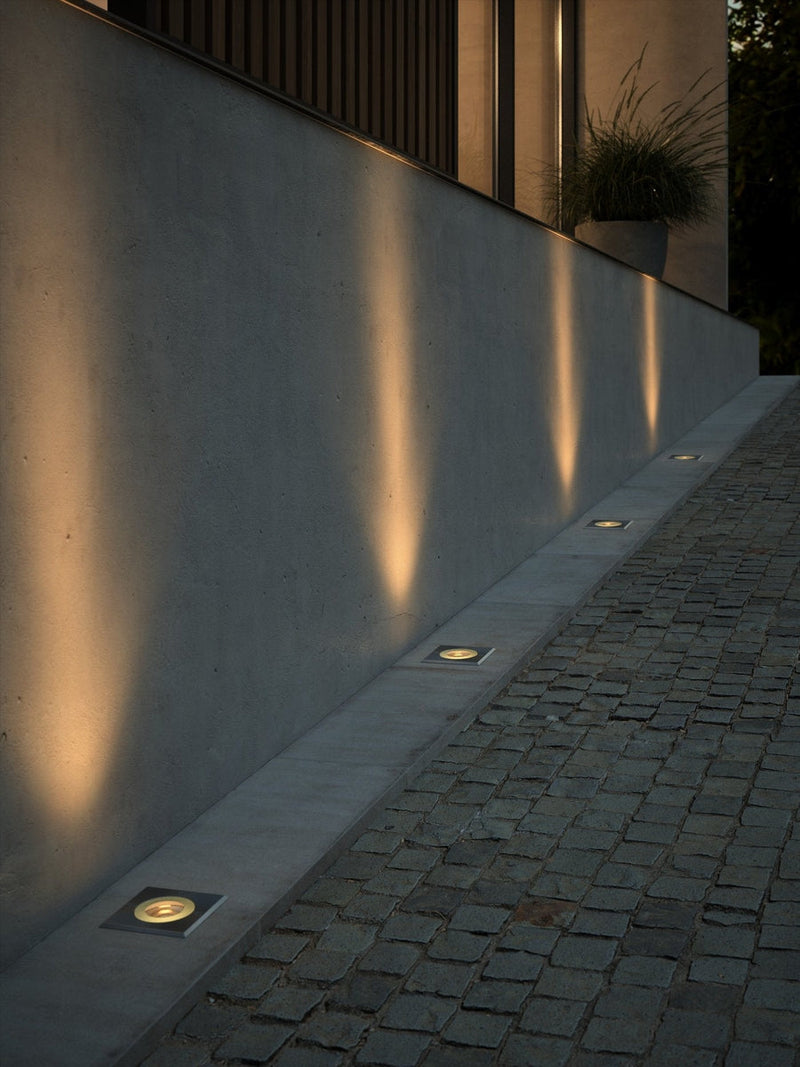Andor uplight firkantert nedgravingsspot IP67 GU10 - Rustfritt stål-Utebelysning uplight-Nordlux-2218410034-Lightup.no