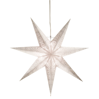 Antikk adventsstjerne 60cm - Hvit-Julebelysning adventstjerne-Star Trading-236-73-Lightup.no