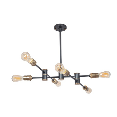 Aquila 6 takpendel - Svart/Messing-Takpendler-Pacific Lifestyle-35-215-Lightup.no