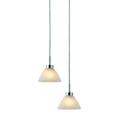 Arc pendel sett - Opal glas/krom-Takpendler-Halo Designs-5705639730421-Lightup.no