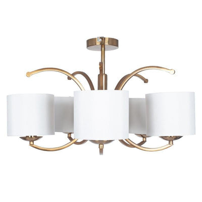 Arcadia taklampe 5 arm - Messing-Taklamper-Pacific Lifestyle-35-221-Lightup.no