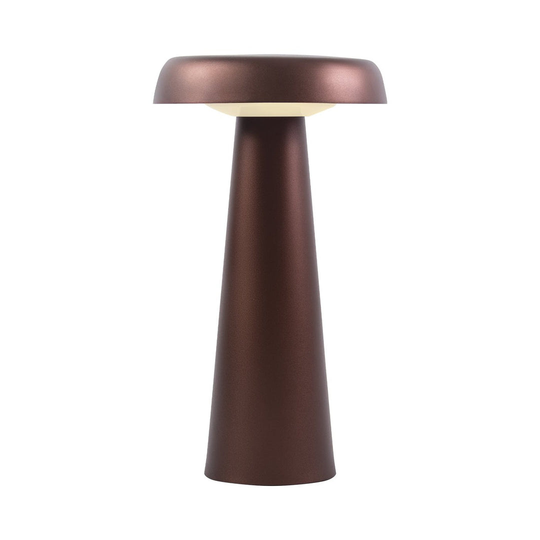 Arcello Bordlampe oppladbar inne og utendørsbruk IP54 - Brun messingfarge-Bordlamper-DFTP-Brun-2220155061-Lightup.no