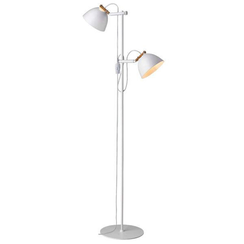 Århus gulvlampe 2 lys - Hvit-Gulvlamper-Halo Designs-5705639738229-Lightup.no