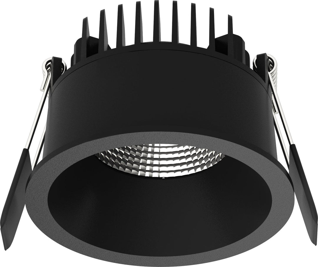 Aria D75 lavtbyggende downlight 7W 2700K IP44 m/flicker free dimbar driver-Downlight lavtbyggende-NorDesign-Svart-397527705+300950350v2-Lightup.no