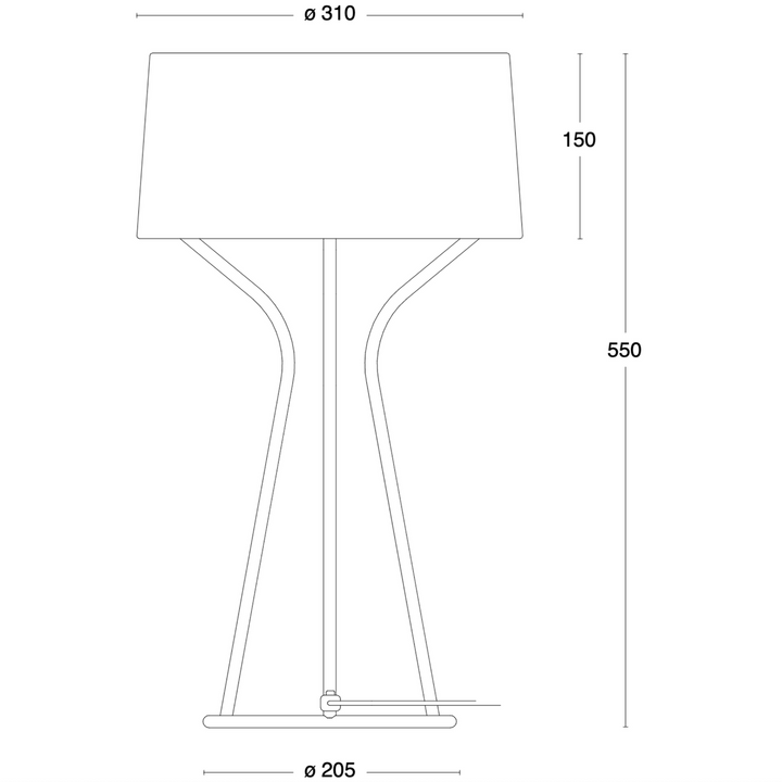 Aria bordlampe - Rustfritt stål-Bordlamper-Örsjö-Stål / Hvit-38038-76-030-Lightup.no