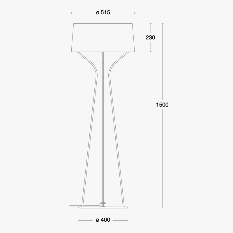 Aria gulvlampe - Hvit/Rustfritt stål-Gulvlamper-Örsjö-39038-76-030-Lightup.no