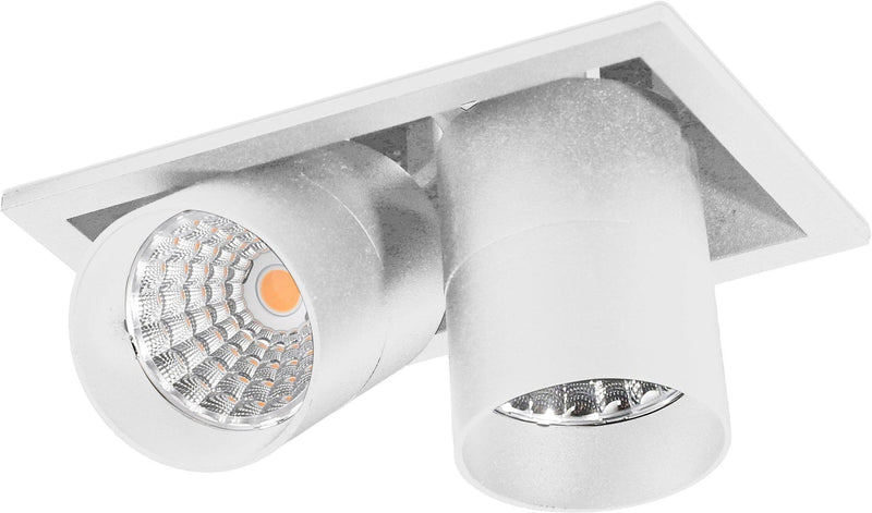 Aria mini flex K2 downlight justerbar 2x5W 2700K RA90 Dimbar - Hvit-Taklamper-NorDesign-192052706+427900012+323918233v2-Lightup.no