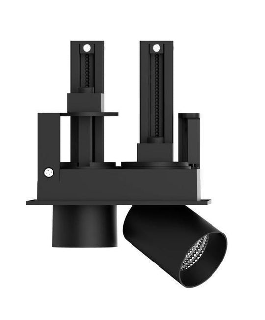 Aria mini flex K2 downlight justerbar 2x5W 2700K RA90 Dimbar med driver-Taklamper-NorDesign-Svart-192052705+427900012+323918233v2-Lightup.no