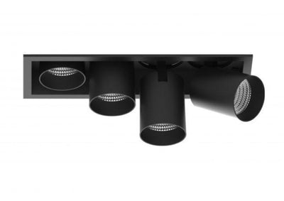 Aria mini flex K4 downlight justerbar 4x5W 3000K RA90 Dimbar - Svart-Taklamper-NorDesign-194053005+427900012+323918233v2-Lightup.no