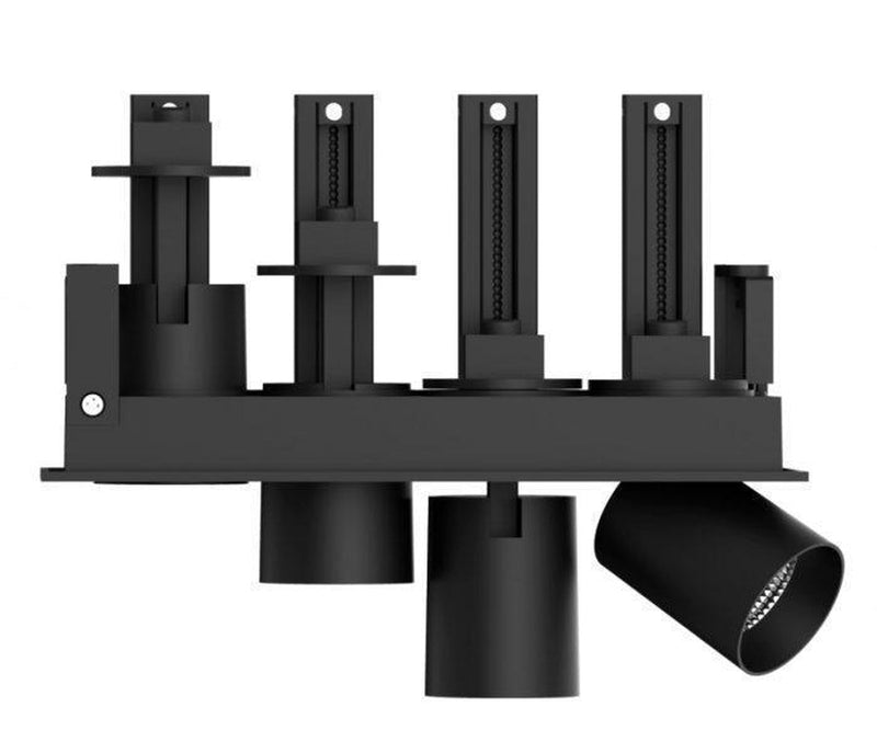 Aria mini flex K4 downlight justerbar 4x5W 3000K RA90 Dimbar - Svart-Taklamper-NorDesign-194053005+427900012+323918233v2-Lightup.no