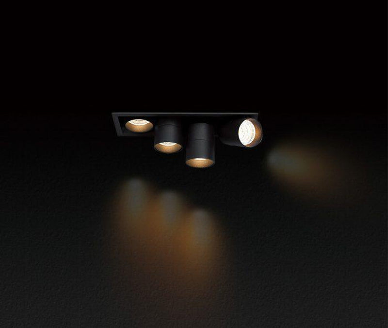 Aria mini flex K4 downlight justerbar 4x5W 3000K RA90 Dimbar - Svart-Taklamper-NorDesign-194053005+427900012+323918233v2-Lightup.no