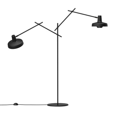 Arigato gulvlampe dobbel - Svart-Gulvlamper-Grupa-LF-AR-F2-Lightup.no