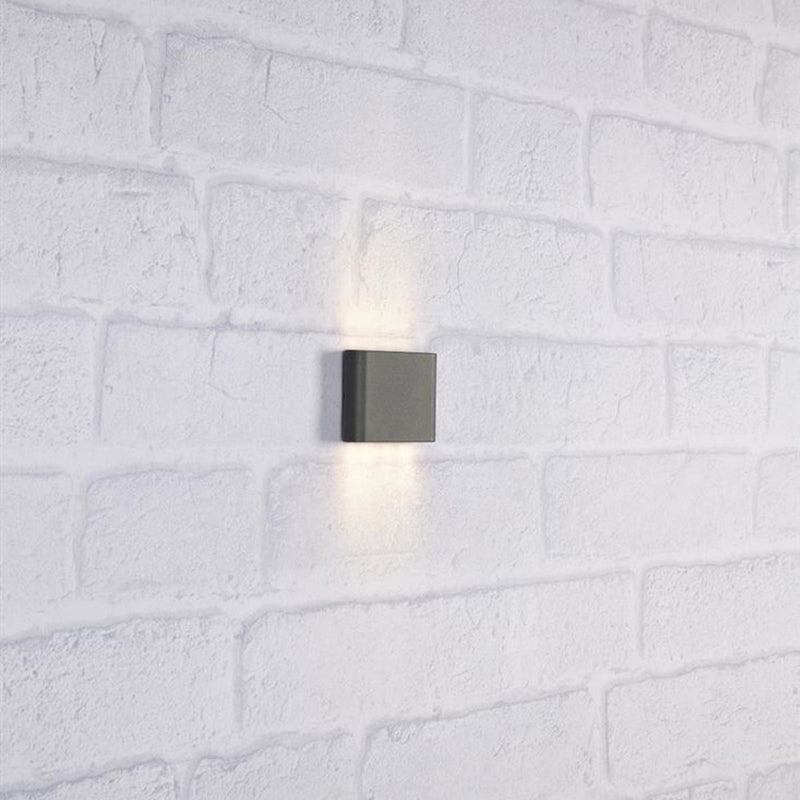 Arion vegglampe opp/ned utendørs IP44 7W - Grå-Utebelysning vegg opp og ned-Marksløjd-106522-Lightup.no
