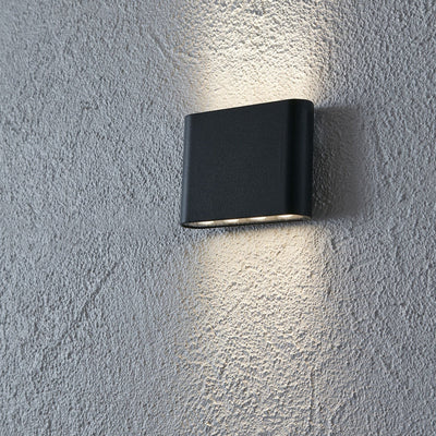 Arion vegglampe opp/ned utendørs IP44 7W - Grå-Utebelysning vegg opp og ned-Marksløjd-106522-Lightup.no