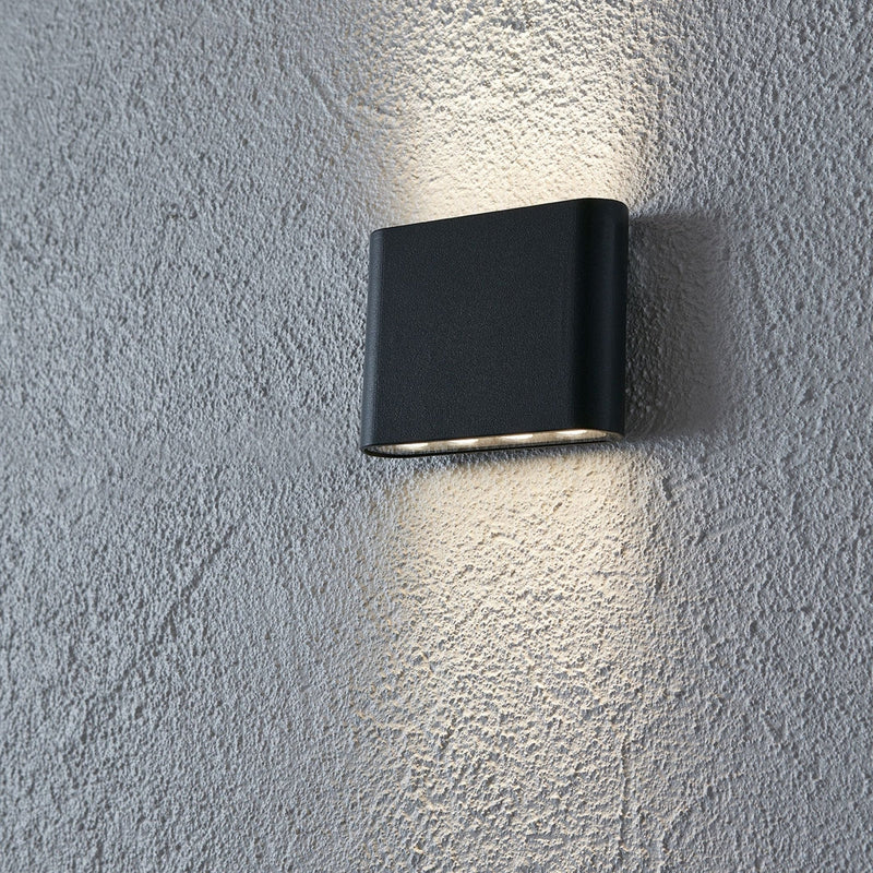 Arion vegglampe opp/ned utendørs IP44 7W - Grå-Utebelysning vegg opp og ned-Marksløjd-106522-Lightup.no