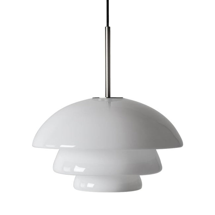 Arkivlampe 4006 Large - Hvit - Stål-Takpendler-Hadeland Glassverk-Opal / Stål-Hak__HG340-4006-1010-Stål-Lightup.no