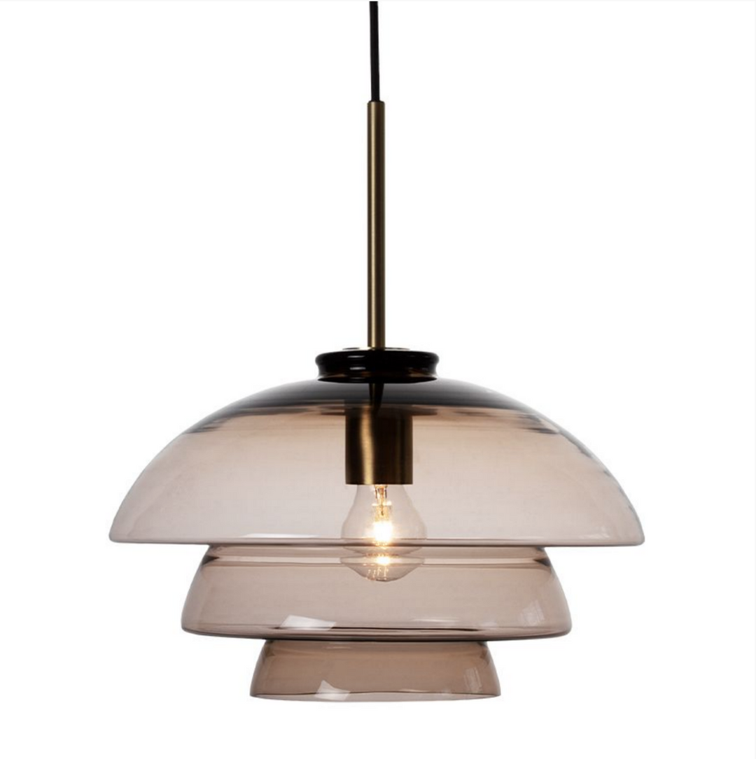 Arkivlampe 4006 Large - Kakao - Matt Messing-Takpendler-Hadeland Glassverk-Kakao / Matt Messing-Hak__340-4006-2053-Matt-Messing-Lightup.no