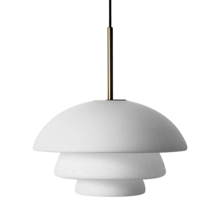 Arkivlampe 4006 Large - Matt Hvit - Messing-Takpendler-Hadeland Glassverk-Matt Hvit / Messing-Hak__340-4006-1015-messing-Lightup.no