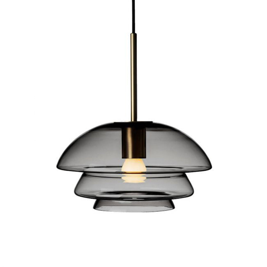 Arkivlampe 4006 Small - Grå - Matt Sort-Takpendler-Hadeland Glassverk-Grå-Hak__280-4006-2233-Matt-Sort-Lightup.no
