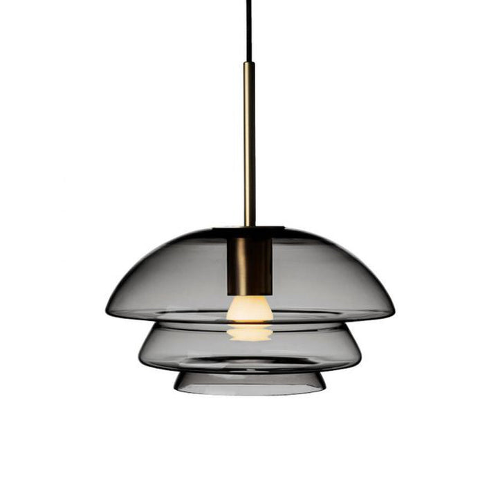 Arkivlampe 4006 Small - Grå - Matt Sort-Takpendler-Hadeland Glassverk-Grå-Hak__280-4006-2233-Matt-Sort-Lightup.no